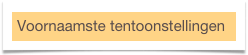 Voornaamste tentoonstellingen